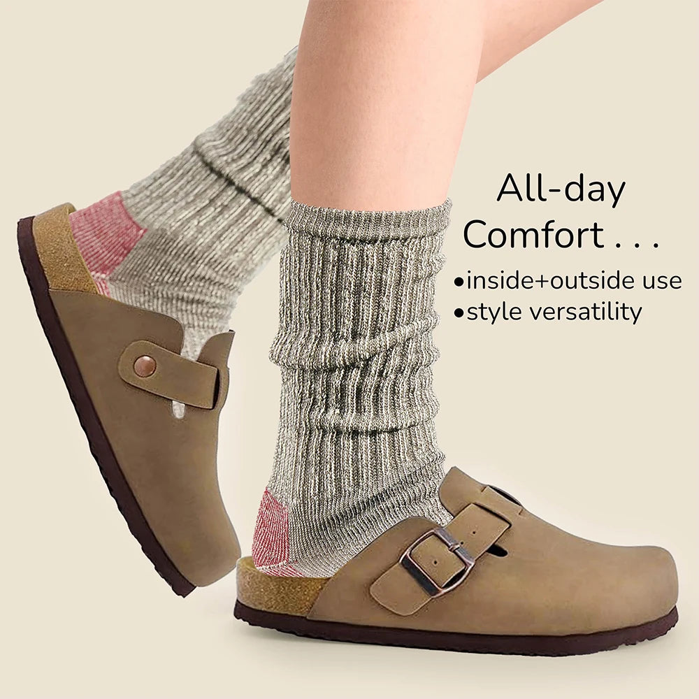 Bebealy Fashion Clogs for Women and Men Womens Suede Clogs-Mules Womens Mens House Slipers with Arch Support Soft Home Slippers