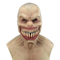 Scary Realistic Halloween Props Unique Emulsion Craft Decoration Halloween Headgear Halloween Face Cover Horror Face Cover