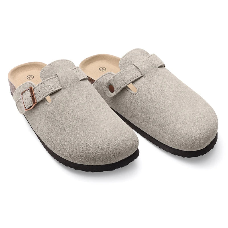 Bebealy Fashion Clogs for Women and Men Womens Suede Clogs-Mules Womens Mens House Slipers with Arch Support Soft Home Slippers