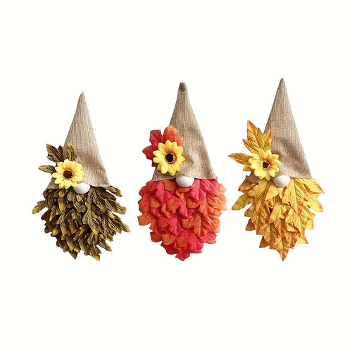 1pc Autumn Thanksgiving Door Hanging Decoration -  Easy Hang Doorway Decor with Fall Leaves - for Thanksgiving,Christmas