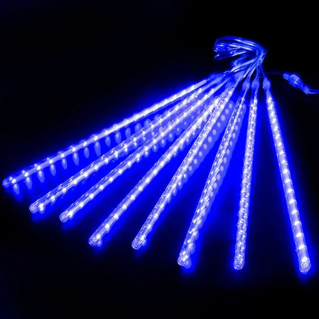 Christmas Meteor Shower LED String Lights Holiday Lighting Indoor / Outdoor Decor Garden Party Decorations Rain Drop Falling New