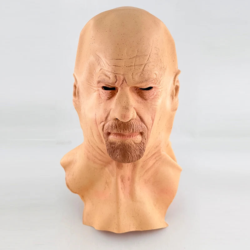 New Silicone Halloween Party Mask Bald Old Man Headgear Cosplay Props Photography Accessories Halloween Costume Accessories