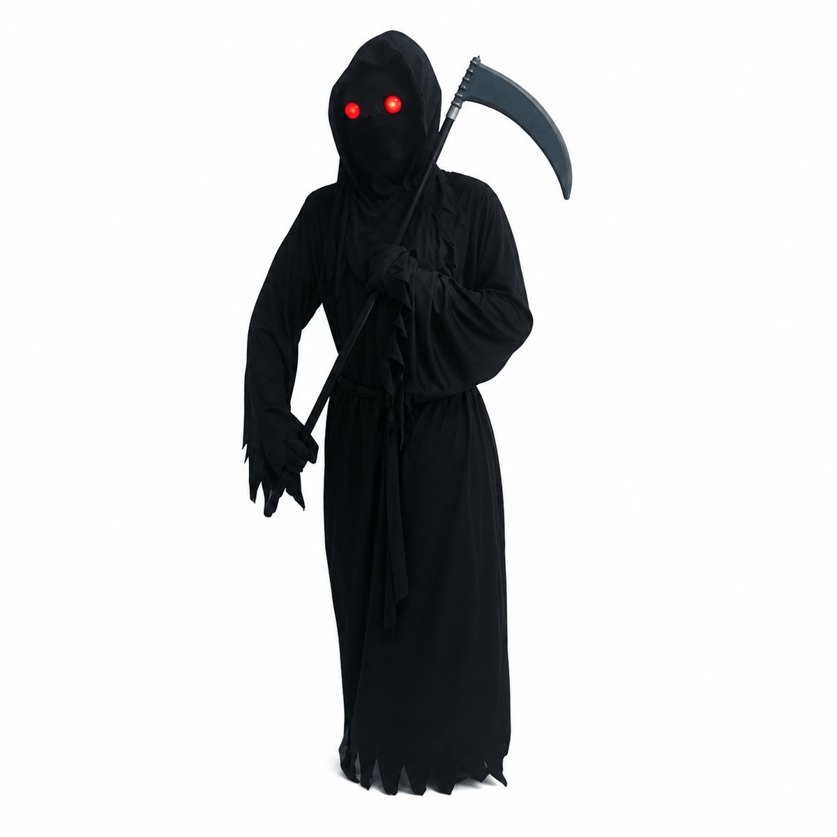 Deluxe Kids Glowing Eyes Shadow Phantom & Grim Reaper Costume Set